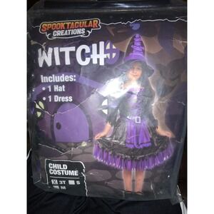 NEW 3T Spooktacular Creations Witch Costume Child‎ 3T Small Medium Halloween